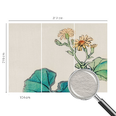 Nyomtatott vlies fotótapéta Virág és levelek