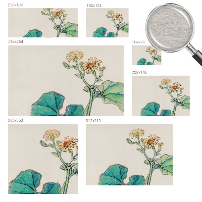 Nyomtatott vlies fotótapéta Virág és levelek