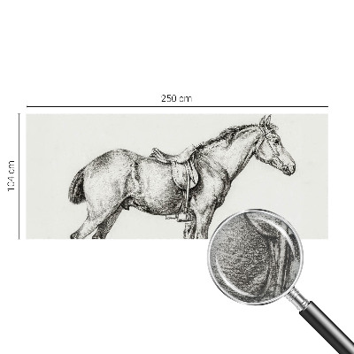 Poszter tapéta Vázlat egy lóról