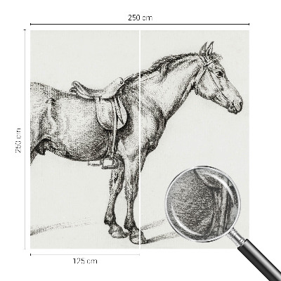 Poszter tapéta Vázlat egy lóról