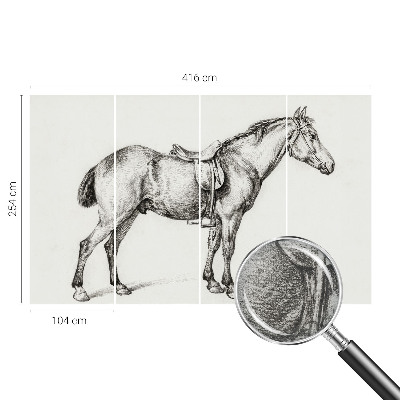 Poszter tapéta Vázlat egy lóról