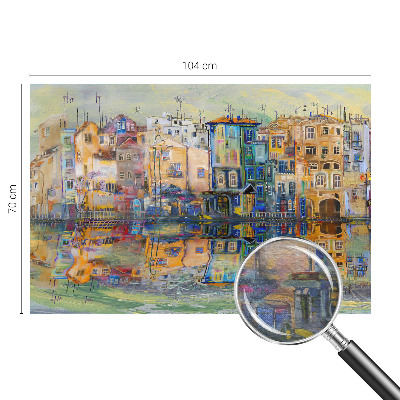 Fotótapéta hálószobába Varázslatos város