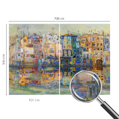 Fotótapéta hálószobába Varázslatos város