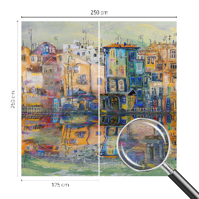 Fotótapéta hálószobába Varázslatos város