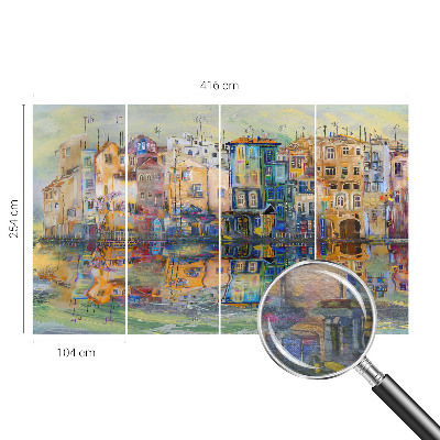 Fotótapéta hálószobába Varázslatos város