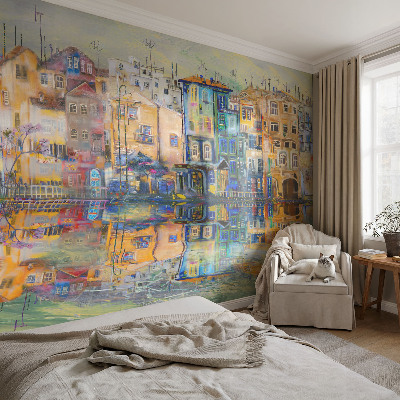 Fotótapéta hálószobába Varázslatos város