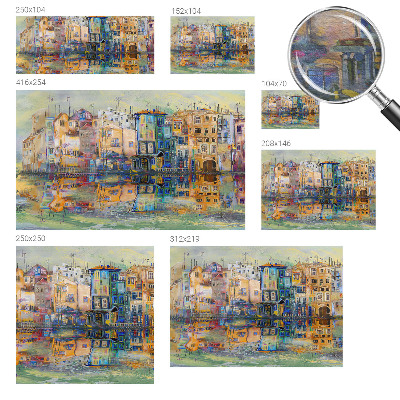 Fotótapéta hálószobába Varázslatos város