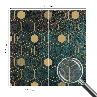 Vlies fotótapéta falra Geometriai hatszögek