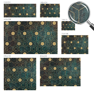 Vlies fotótapéta falra Geometriai hatszögek