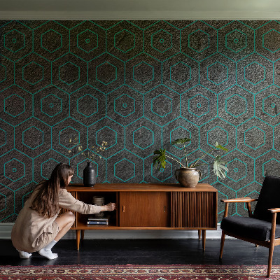 Vlies fotótapéta hálószobába Geometrikus minta