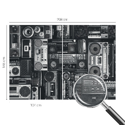 Vlies fotótapéta gyerekszobába Retro rádió