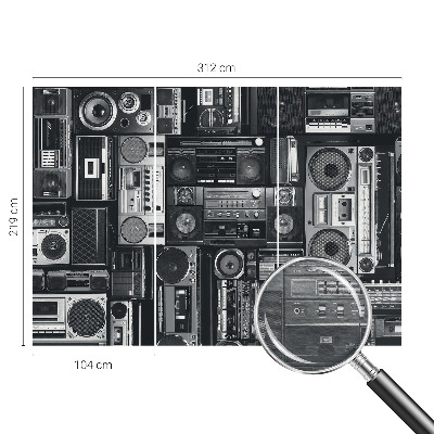 Vlies fotótapéta gyerekszobába Retro rádió