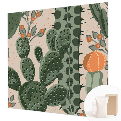 Nyomtatott vlies fotótapéta Zöld kaktuszok