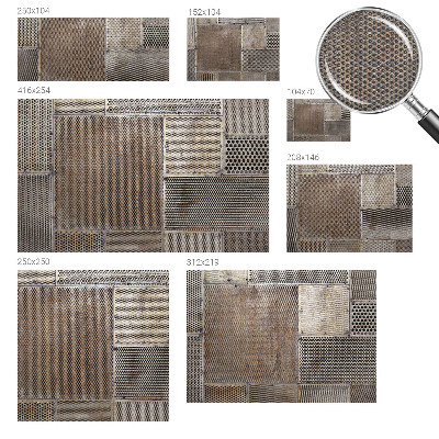 Modern fotótapéta méretre Fémes minták