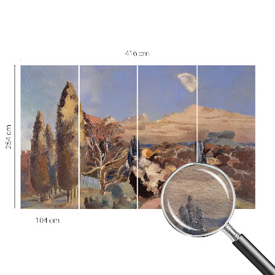 Kép tapéta Erdő táj