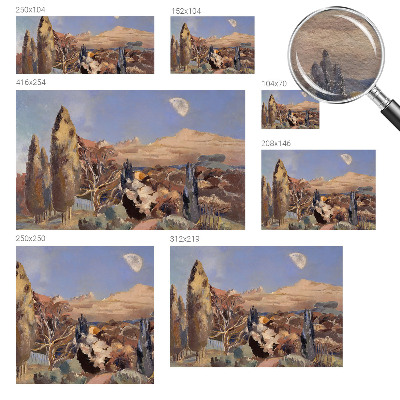 Kép tapéta Erdő táj