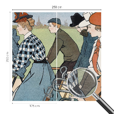 Fényképes tapéta Veterán kerékpárosok