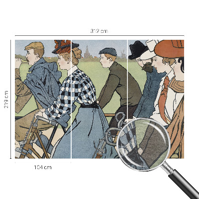 Fényképes tapéta Veterán kerékpárosok