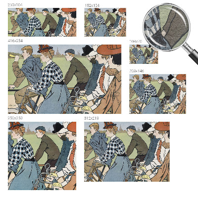 Fényképes tapéta Veterán kerékpárosok