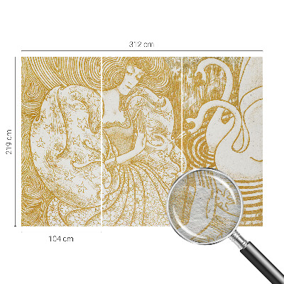 Nyomtatott vlies fotótapéta Női elegancia