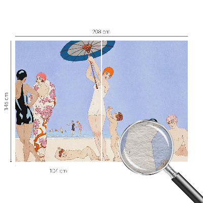 Fotótapéta nappaliba Retro strand