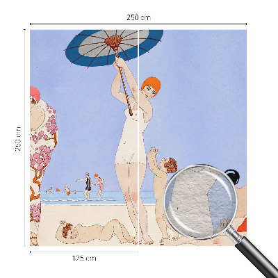 Fotótapéta nappaliba Retro strand