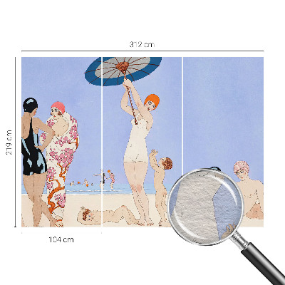 Fotótapéta nappaliba Retro strand