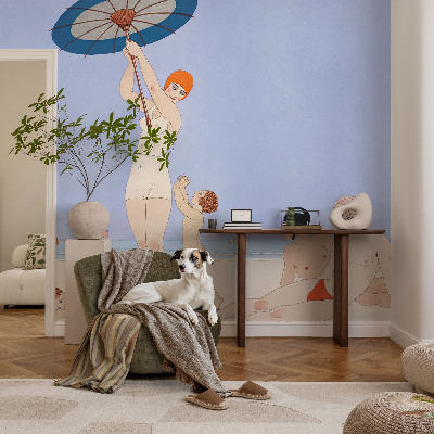 Fotótapéta nappaliba Retro strand