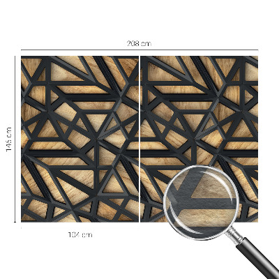 Fotótapéta méretre nappaliba Geometriai kapcsolat