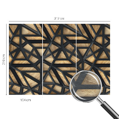 Fotótapéta méretre nappaliba Geometriai kapcsolat