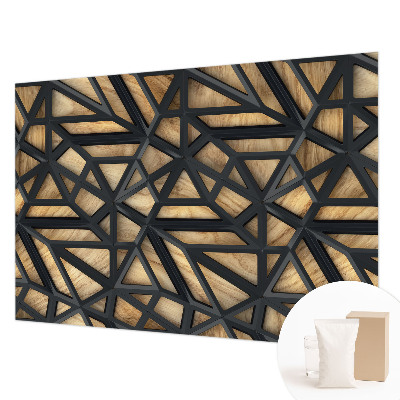 Fotótapéta méretre nappaliba Geometriai kapcsolat