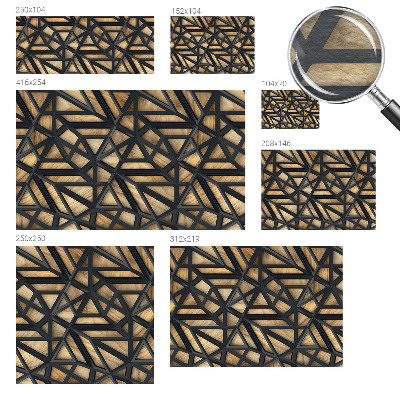 Fotótapéta méretre nappaliba Geometriai kapcsolat