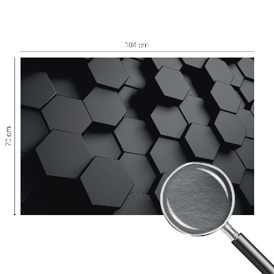 Fotótapéta méretre hálószobába 3D hatszögek