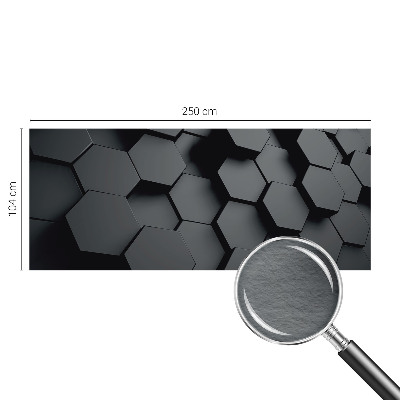 Fotótapéta méretre hálószobába 3D hatszögek