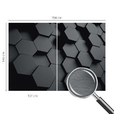 Fotótapéta méretre hálószobába 3D hatszögek
