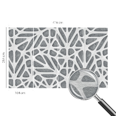 Vlies fotótapéta hálószobába Geometriai hálózat