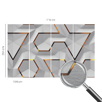 Fotótapéta hálószobába Háromdimenziós minták