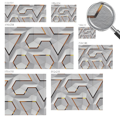 Fotótapéta hálószobába Háromdimenziós minták