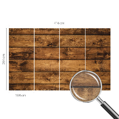 Fotótapéta méretre nappaliba Fa táblák