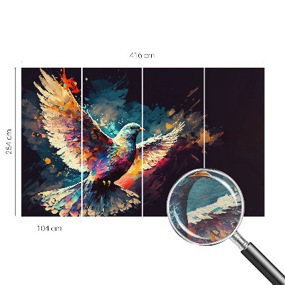 Dekor fotótapéta Színes madár