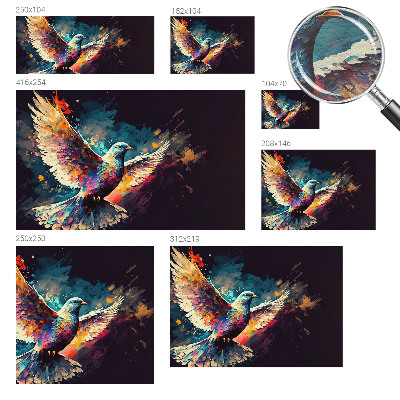 Dekor fotótapéta Színes madár