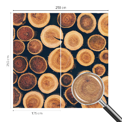 Dekoratív fotótapéta nappaliba Fa körök