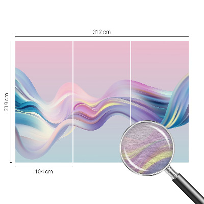 Óriás fotótapéta Színes hullámok