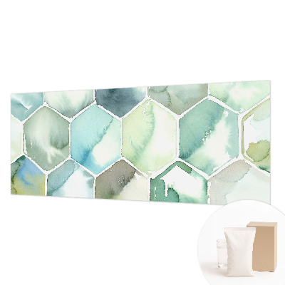 Vlies fotótapéta hálószobába Pasztell hatszögek