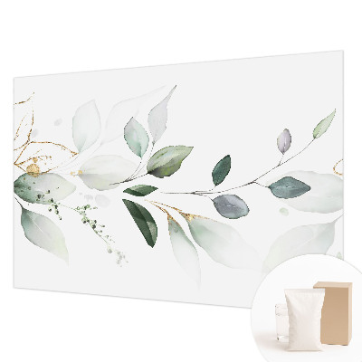 Fotótapéta méretre nappaliba Zöld levelek