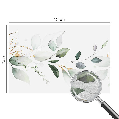 Fotótapéta méretre nappaliba Zöld levelek