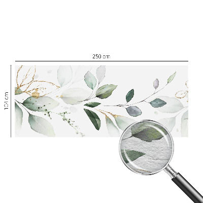 Fotótapéta méretre nappaliba Zöld levelek