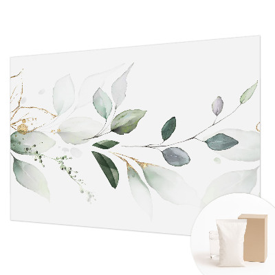 Fotótapéta méretre nappaliba Zöld levelek