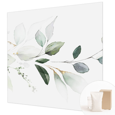 Fotótapéta méretre nappaliba Zöld levelek