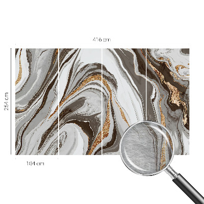 Vlies fotótapéta hálószobába Márvány örvények